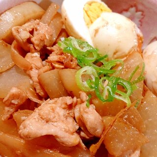 ごはんがすすむ✿鶏肉と大根の甘酢オイスター煮